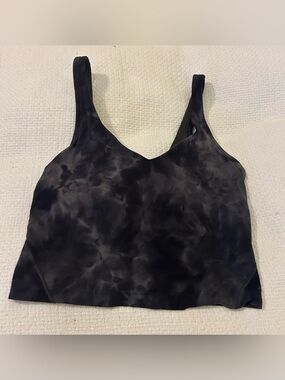 Lululemon Black Tie-Dye Sports Bra / Crop Tank 4